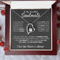 litzzy To My Beautiful Soulmate - Necklace Gift for Wife From Loving Husband - Missing Piece Birthday Gift Jewelry   