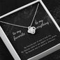 litzzy To My Favorite - To My Everything Love Knot Necklace - Necklace Gift For Wife, Girlfriend Jewelry Love Knot Necklace STANDARD BOX 