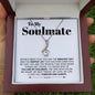 litzzy To My Soulmate - My Love, My Life - Necklace Gift For Wife , Girlfriend Jewelry Alluring Beauty Necklace Mahogany Luxury Box 