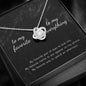 litzzy To My Favorite - To My Everything Love Knot Necklace - Necklace Gift For Wife, Girlfriend Jewelry   