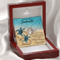 litzzy To My Beautiful Soulmate - We're A Team Funny for Couple Lover - From Husband Gift For Wife, for Soulmate Jewelry FOREVER LOVE NECKLACE 14K WHITE GOLD MAHOGANY LUXURY BOX 
