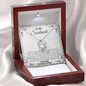 litzzy To My Soulmate - Forever Love Necklace I Love You Forever And Always - Gift For Her, For Wife Valentine's Day Gifts Jewelry FOREVER LOVE NECKLACE 14K WHITE GOLD MAHOGANY LUXURY BOX 