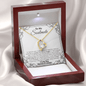litzzy To My Soulmate - Forever Love Necklace I Love You Forever And Always - Gift For Her, For Wife Valentine's Day Gifts Jewelry FOREVER LOVE NECKLACE 18K YELLOW GOLD MAHOGANY LUXURY BOX 