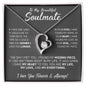 litzzy To My Beautiful Soulmate - Forever Love Necklace I Love You Forever And Always  - Gift for Wife, Girlfriend, Valentine's Gift For Soulmate Jewelry   