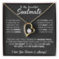 litzzy To My Beautiful Soulmate - Forever Love Necklace I Love You Forever And Always  - Gift for Wife, Girlfriend, Valentine's Gift For Soulmate Jewelry LOVE KNOT NECKLACE 18K YELLOW GOLD STANDARD BOX 