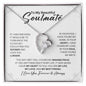 litzzy To My Beautiful Soulmate - Forever Love Necklace I Love You Forever And Always  - In Your Eyes I Have Found My Home - Gift for Wife, Girlfriend Jewelry LOVE KNOT NECKLACE 14K WHITE GOLD STANDARD BOX 