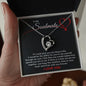 litzzy To My Soulmate - Forever Love Necklace I Love You Gift - Gift for Soulmate For Her For Girlfriends Valentine's Day Jewelry LOVE KNOT NECKLACE 14K WHITE GOLD STANDARD BOX 