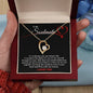 litzzy To My Soulmate - Forever Love Necklace I Love You Gift - Gift for Soulmate For Her For Girlfriends Valentine's Day Jewelry LOVE KNOT NECKLACE 18K YELLOW GOLD MAHOGANY LUXURY BOX 