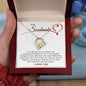 litzzy To My Soulmate - Forever Love Necklace I Love You Forever And Always  - Gift for Soulmate Necklace Valentine's Day Gifts Jewelry LOVE KNOT NECKLACE 18K YELLOW GOLD MAHOGANY LUXURY BOX 