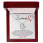 litzzy To My Soulmate - Forever Love Necklace I Love You Forever And Always  - Gift for Soulmate Necklace Valentine's Day Gifts Jewelry LOVE KNOT NECKLACE 14K WHITE GOLD MAHOGANY LUXURY BOX 