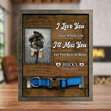 litzzy You Were My Favorite Hello And My Hardest Goodbye, Dog Death Sympathy Gifts, Memorial Frame Pet Picture Frame Style 2 8.7 x 10.6 
