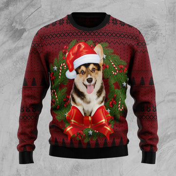 litzzy Corgi Wreath D2610 Ugly Christmas Sweater -  Best Gift For Christmas, Noel Malalan - Christmas Signature sweater   