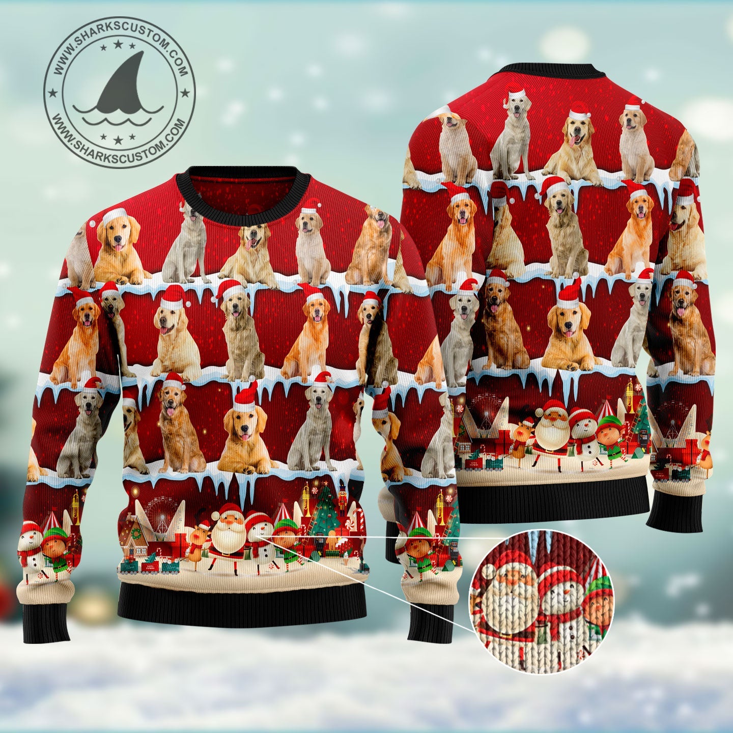 litzzy Siberian Husky HT031104 Ugly Christmas Sweater -  Best Gift For Christmas, Noel Malalan - Christmas Signature sweater   