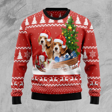 litzzy Beagle Dashing Ugly Christmas Sweater -  Best Gift For Christmas, Noel Malalan - Christmas Signature sweater   