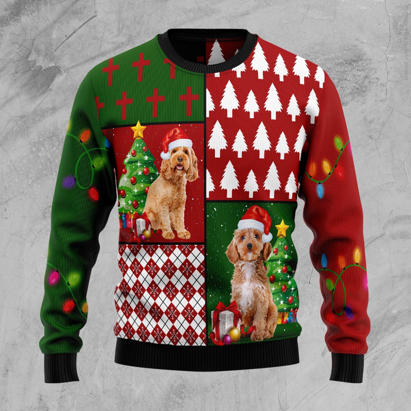 litzzy Cockapoo Hohoho D2610 Ugly Christmas Sweater -  Best Gift For Christmas, Noel Malalan - Christmas Signature sweater   