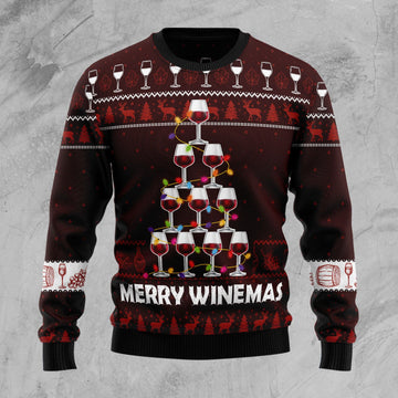 litzzy Merry Winemas D1410 Ugly Christmas Sweater -  Best Gift For Christmas, Noel Malalan - Christmas Signature sweater   