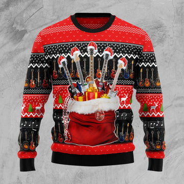 litzzy Guitar Xmas D2610 Ugly Christmas Sweater -  Best Gift For Christmas, Noel Malalan - Christmas Signature sweater   