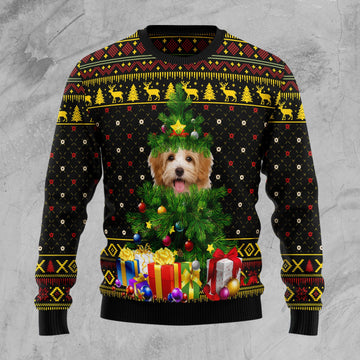 litzzy Goldendoodle Pine D2610 Ugly Christmas Sweater -  Best Gift For Christmas, Noel Malalan - Christmas Signature sweater   