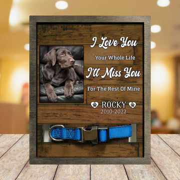 litzzy Labrador Retriever Memorial Gifts, Dog Lovers Picture Frame, Dog Memorial Gift Pet Picture Frame Style 1 8.7 x 10.6 