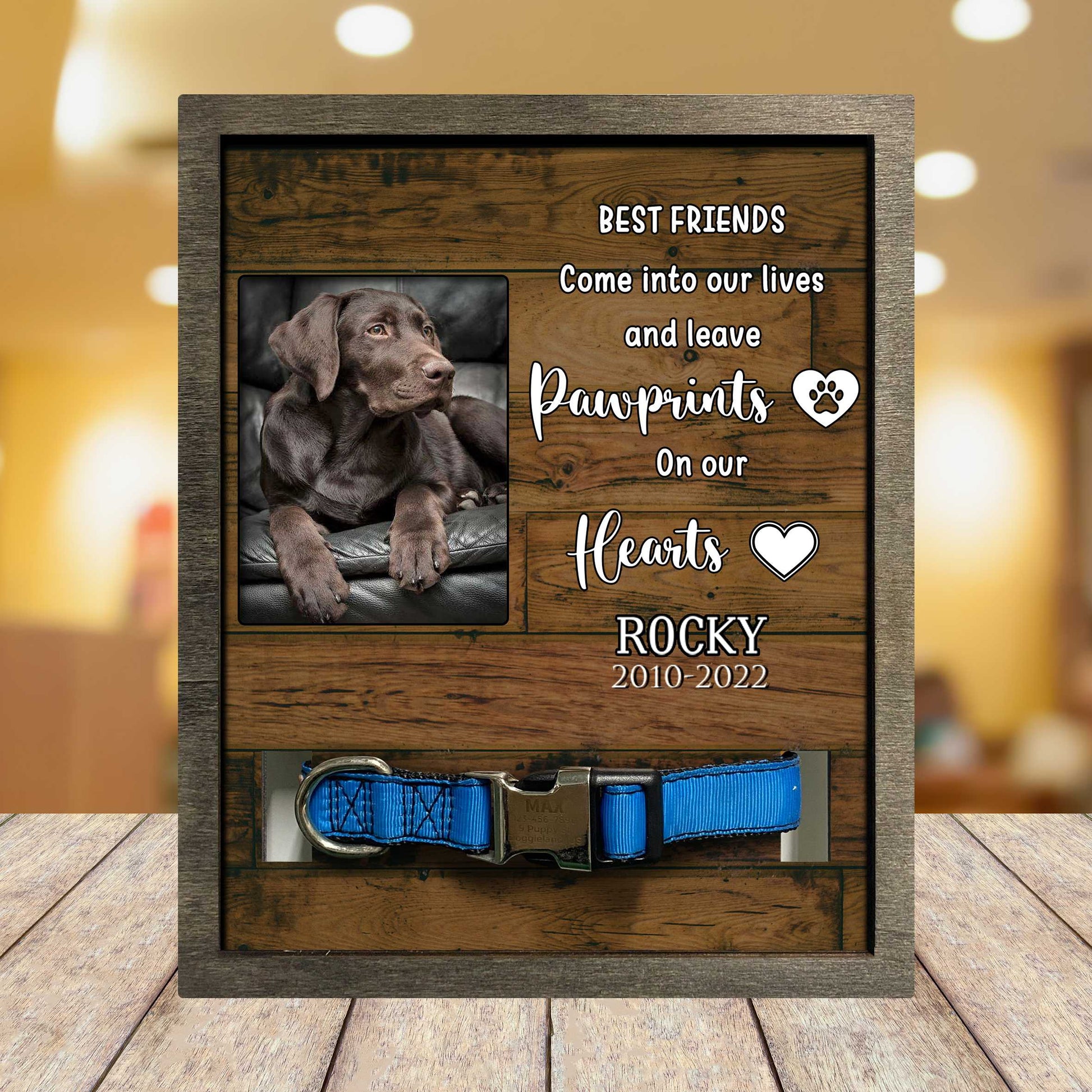litzzy Labrador Retriever Memorial Gifts, Dog Lovers Picture Frame, Dog Memorial Gift Pet Picture Frame Style 3 8.7 x 10.6 
