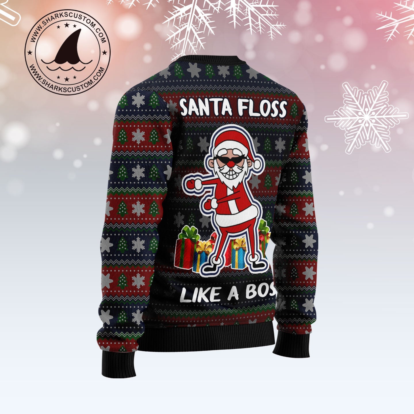 litzzy Santa Floss TY2310 Ugly Christmas Sweater -  Best Gift For Christmas, Noel Malalan - Christmas Signature sweater   