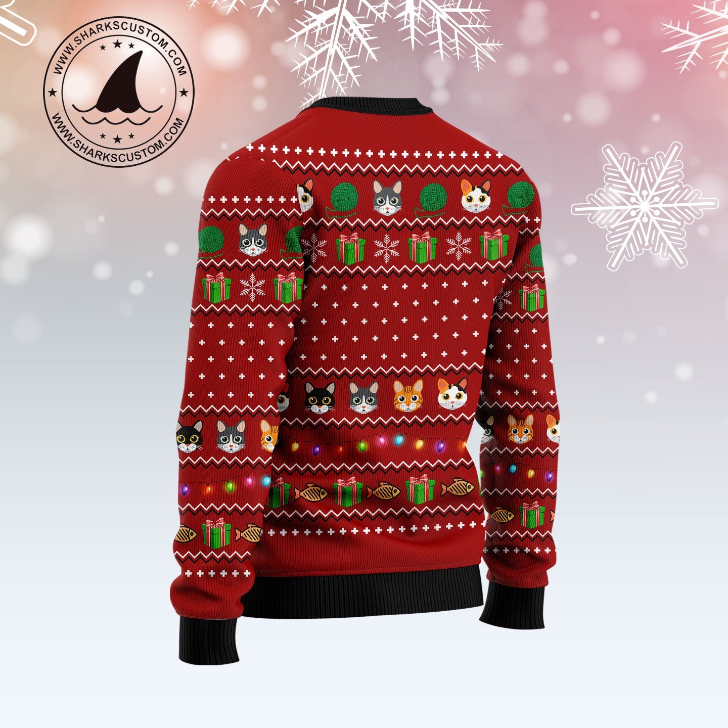 litzzy Cat Light TY0211 Ugly Christmas Sweater -  Best Gift For Christmas, Noel Malalan - Christmas Signature sweater   