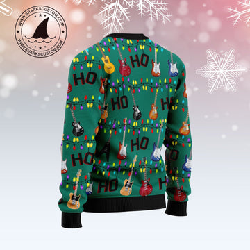 litzzy Electric Guitar Hohoho TY1011 Ugly Christmas Sweater -  Best Gift For Christmas, Noel Malalan - Christmas Signature sweater   