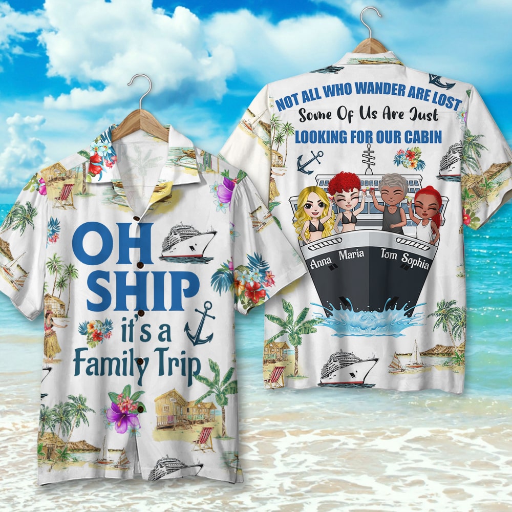 litzzy Not All Who Wander Are Lost Personalized Cruising Hawaiian Shirt Gift For Couple, Family, Friends Hawaiian Shirt For Men, Woman, Litzzy Aloha Shirt Hawaiian Shirt   