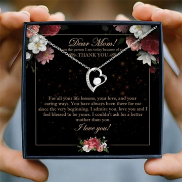 litzzy Litzzy Love Knot Necklace To My Mom, For all your life lessons, your love, and your caring ways, Sentimental Gift For Mom Jewelry   