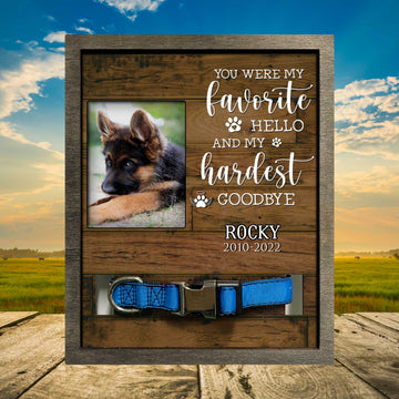 litzzy Those We Love Don't Go Away, Personalized Picture Frame For Loss Of Dog German Shepherd Pet Picture Frame Style 2 8.7 x 10.6 