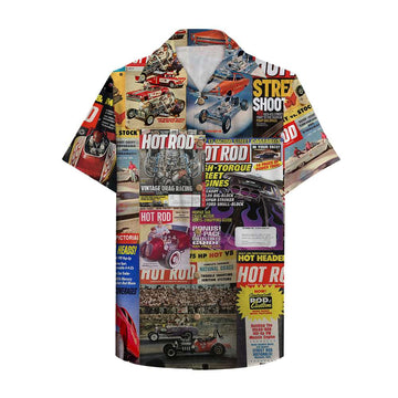 litzzy Hot Rod Magazine Hawaiian Shirt, Aloha Shirt Hawaiian Shirt For Men, Woman, Litzzy Aloha Shirt Hawaiian Shirt   