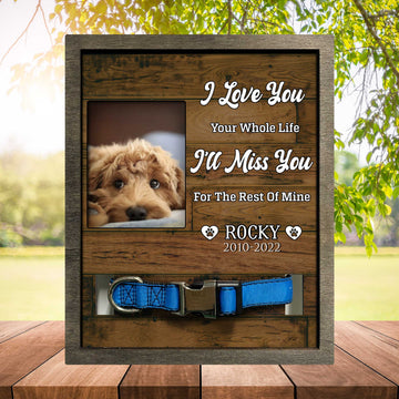 litzzy Pet Memorial Pet Loss Remembrance, Keepsake Plaque, Memorial Pet Loss Sign Pet Picture Frame Style 1 8.7 x 10.6 