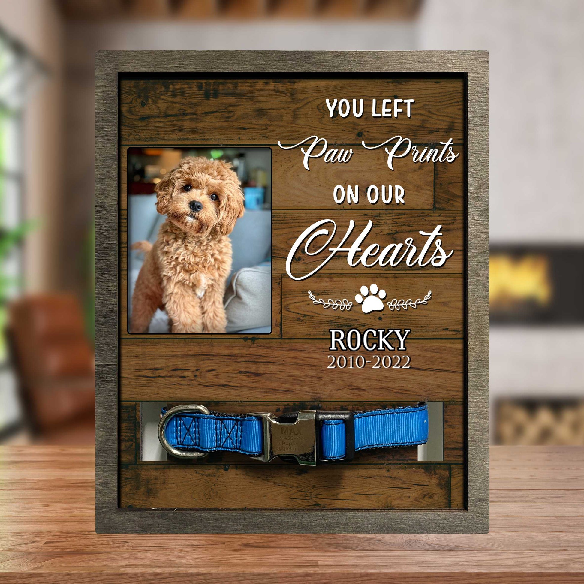 litzzy Best Friends Are Never Forgotten Frame, Dog Memorial Gift, Pet Loss Remembrance Keepsake Plaque Pet Picture Frame Style 2 8.7 x 10.6 