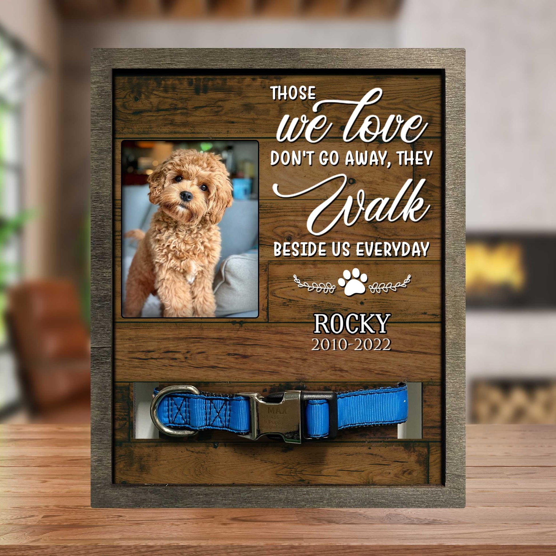 litzzy Best Friends Are Never Forgotten Frame, Dog Memorial Gift, Pet Loss Remembrance Keepsake Plaque Pet Picture Frame Style 3 8.7 x 10.6 