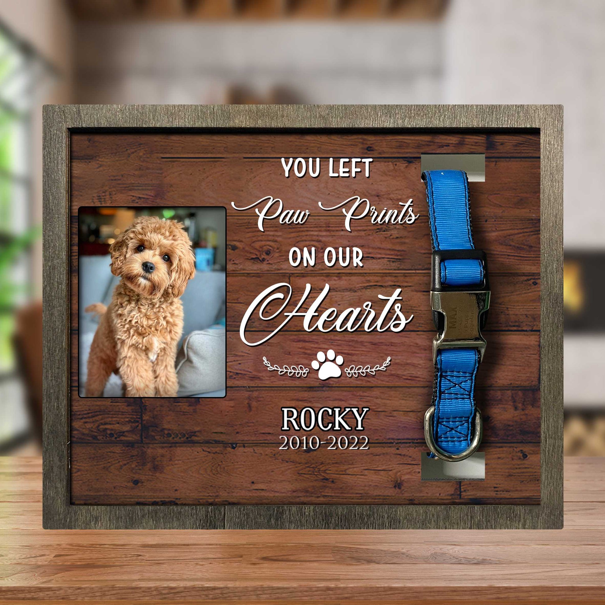 litzzy Best Friends Are Never Forgotten Frame, Dog Memorial Gift, Pet Loss Remembrance Keepsake Plaque Pet Picture Frame Style 2 10.6 x 8.7 