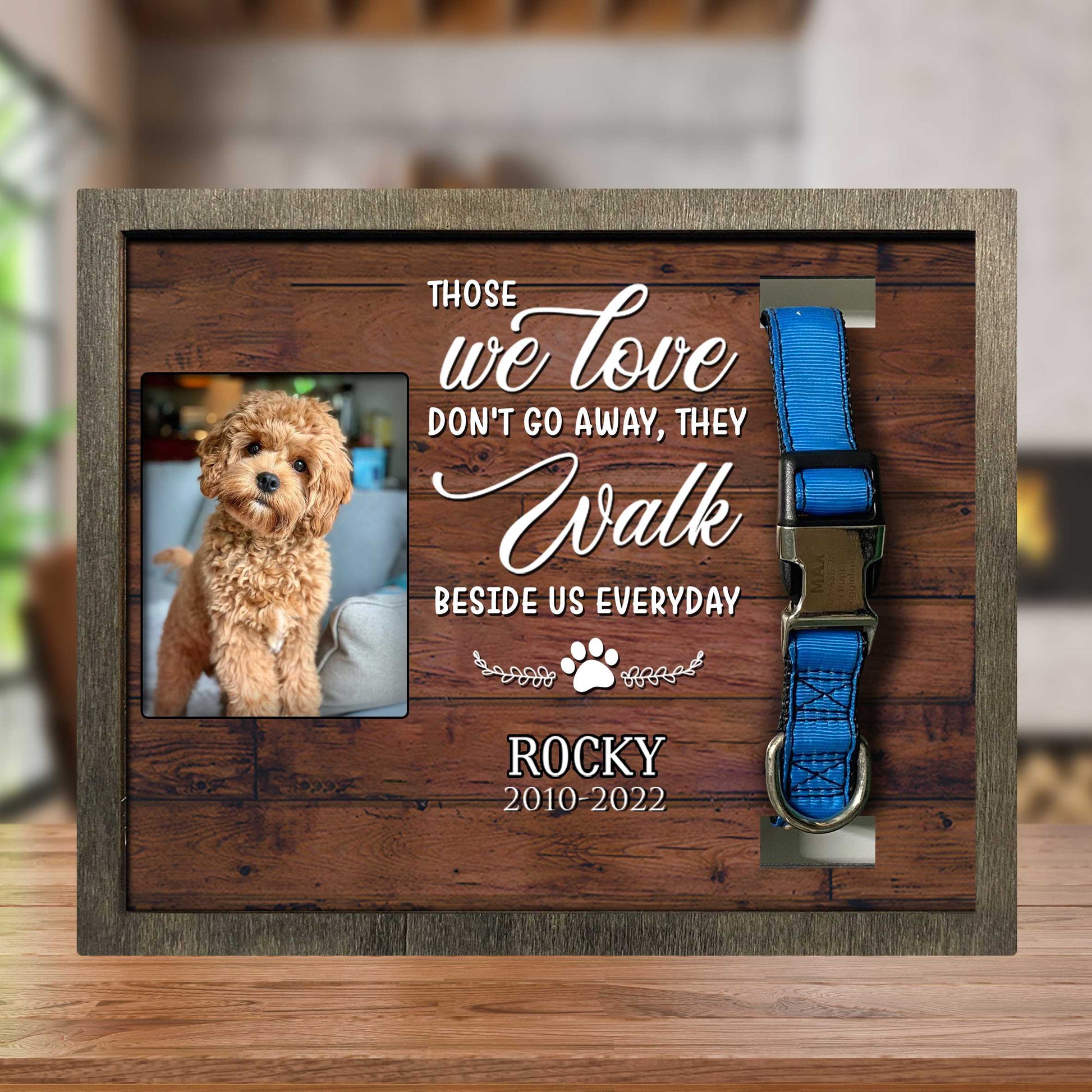 litzzy Best Friends Are Never Forgotten Frame, Dog Memorial Gift, Pet Loss Remembrance Keepsake Plaque Pet Picture Frame Style 3 10.6 x 8.7 