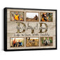 litzzy Hunting Gift For Dad, Hunter Dad Photo Collage, Christmas Gift For Hunter Dad, Father's Day Hunting Gift, Life Is Deer With Daddy Matte Canvas 1.25" Canvas Wall Art Framed Canvas 12"x16" 