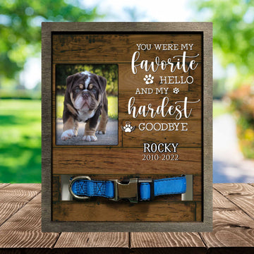 litzzy Those We Love Don't Go Away, Picture Frame For Loss Of Bulldog, Memorial Pet Loss Sign Pet Picture Frame Style 2 8.7 x 10.6 