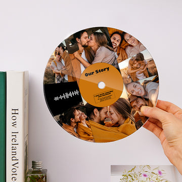 litzzy Custom Scannable Music Acrylic Photo Record Plaque 20*20cm Acrylic Plaque   