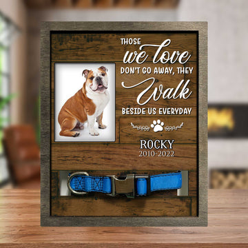 litzzy Pawprints In Heaven Frame, Pawprints Memorial Pet Tag Frame, Pawprints Left By You Pet Picture Frame Style 2 8.7 x 10.6 