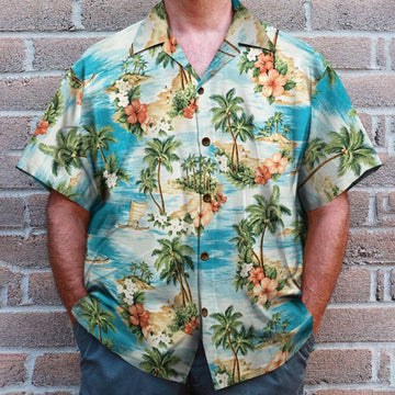 litzzy Coconut Tree Hawaiian Shirt, Gift For Summer Hawaiian Shirt For Men, Woman, Litzzy Aloha Shirt Hawaii Shirt   