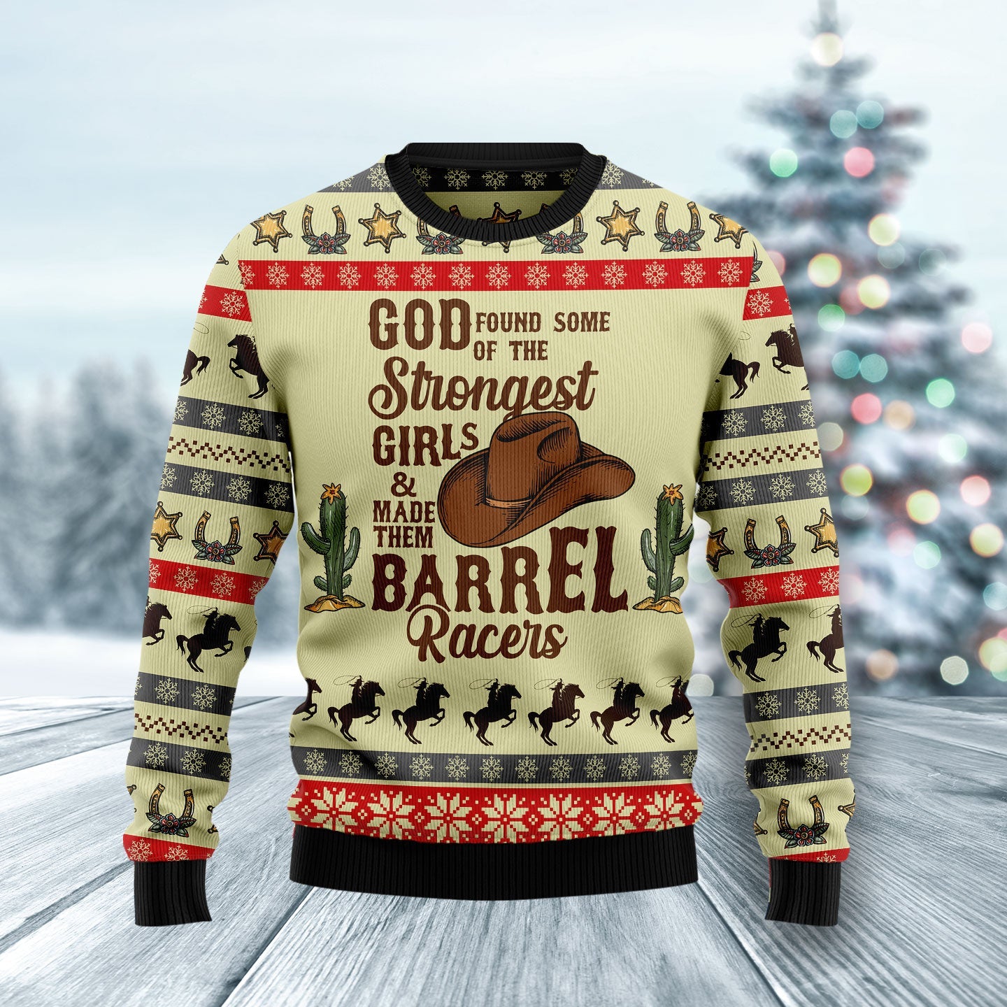 litzzy Rodeo Girl HZ102007 Ugly Christmas Sweater -  Best Gift For Christmas, Noel Malalan - Christmas Signature sweater   