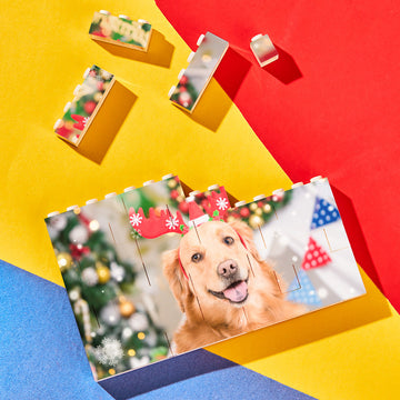 litzzy Personalized Building Brick Custom Horizontal Photo Block Building Brick Photo Single Sided Photo 11*7cm=4.3*2.8inch 