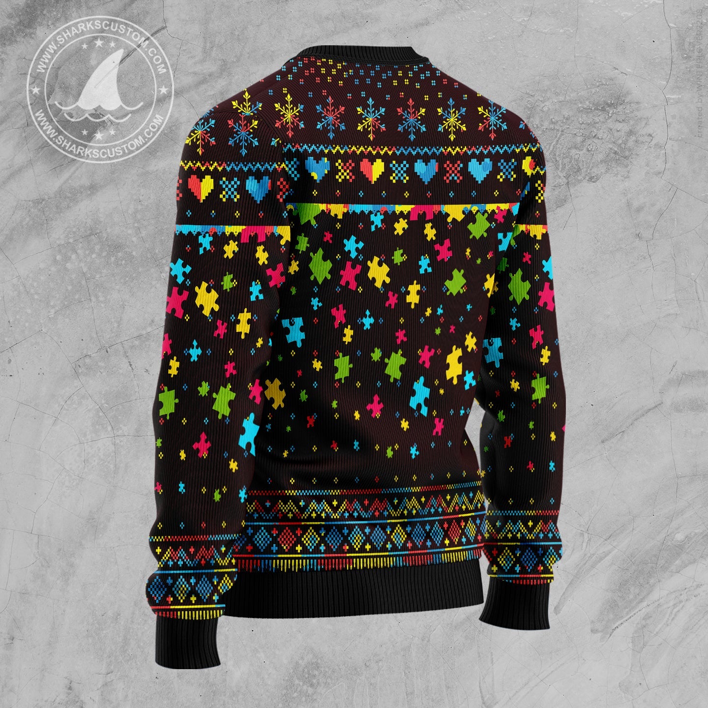 litzzy Christmas Tree Autism Awareness TG51026 Ugly Christmas Sweater -  Best Gift For Christmas, Noel Malalan - Christmas Signature sweater   