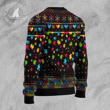 litzzy Christmas Tree Autism Awareness TG51026 Ugly Christmas Sweater -  Best Gift For Christmas, Noel Malalan - Christmas Signature sweater   