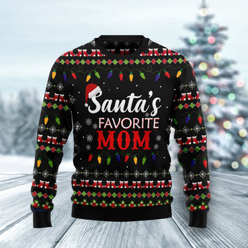 litzzy Santa's Favorite Mom HZ102310 Ugly Christmas Sweater -  Best Gift For Christmas, Noel Malalan - Christmas Signature sweater   
