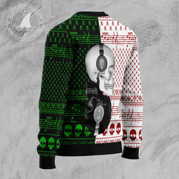 litzzy Skull Yinyang D2610 Ugly Christmas Sweater -  Best Gift For Christmas, Noel Malalan - Christmas Signature sweater   
