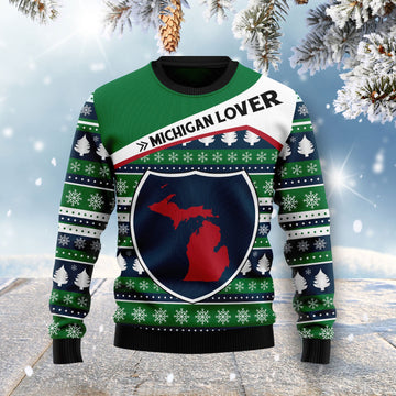 litzzy Michigan Lover HZ101603 Ugly Christmas Sweater -  Best Gift For Christmas, Noel Malalan - Christmas Signature sweater   