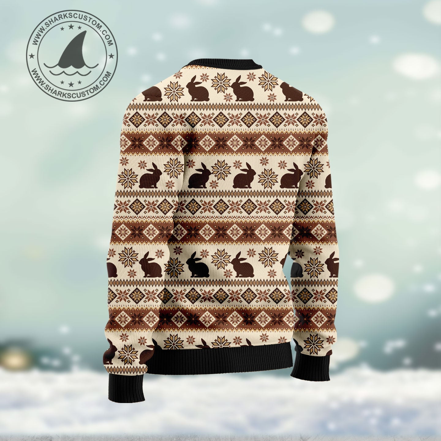 litzzy Rabbit Happy Holidays HT102103 Ugly Christmas Sweater -  Best Gift For Christmas, Noel Malalan - Christmas Signature sweater   