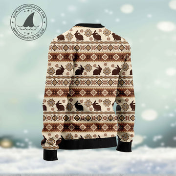 litzzy Rabbit Happy Holidays HT102103 Ugly Christmas Sweater -  Best Gift For Christmas, Noel Malalan - Christmas Signature sweater   